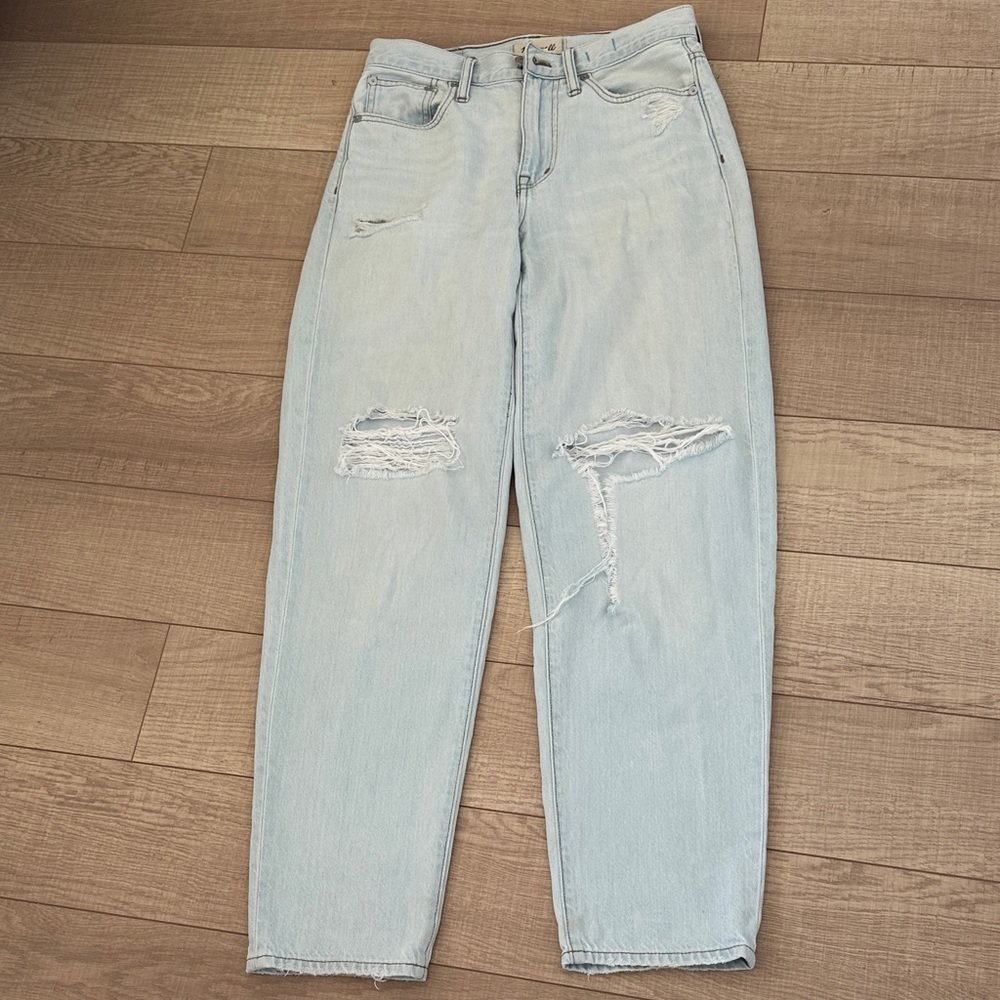 Madewell Light Blue Distressed Women Jeans